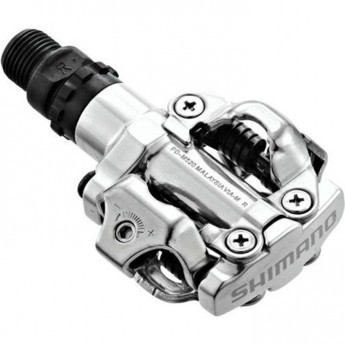 Педали SHIMANO M520, с шипами, серебристый