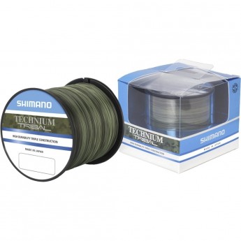 Леска плетёная SHIMANO TECHNIUM TRIB 1100м камуфляжная, зеленая 0,305мм PB 8,5кг