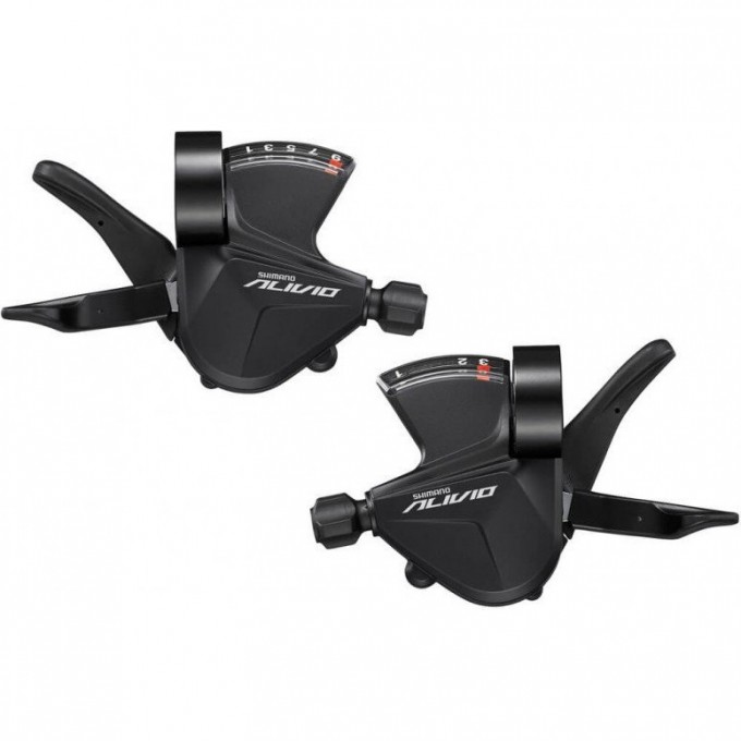 Шифтер SHIMANO ACERA, M3100, левый/правый, 3x9 скоростей, тросы.+оплетка ESLM31003PA Шифтер SHIMANO ACERA, M3100, левый/правый, 3x9 скоростей, тросы.+оплетка ESLM31003PA
