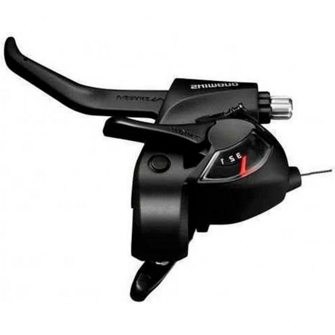 Шифтер/Тормозная ручка SHIMANO TOURNEY, TX800, 3СК, ТР. 1800ММ, ЦВ. ЧЕРН ESTTX800LBL Шифтер/Тормозная ручка SHIMANO TOURNEY, TX800, 3СК, ТР. 1800ММ, ЦВ. ЧЕРН ESTTX800LBL