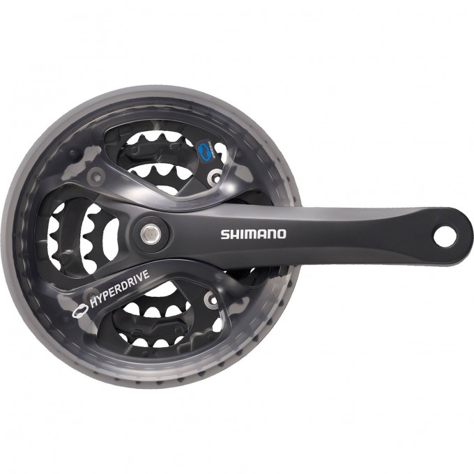 Система SHIMANO ACERA, M361, 175 мм, квадрат, 48/38/28T, защита, черный EFCM361E888CL Система SHIMANO ACERA, M361, 175 мм, квадрат, 48/38/28T, защита, черный EFCM361E888CL