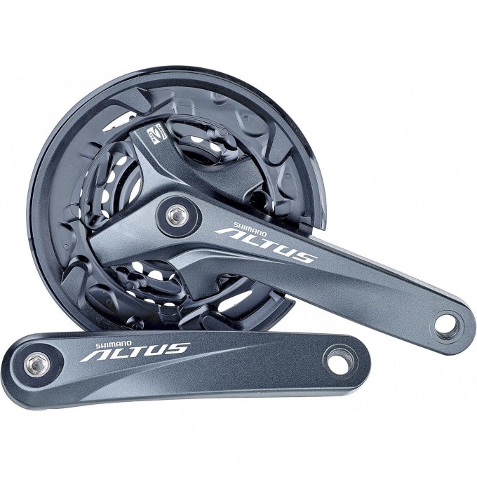 Система SHIMANO ALTUS, M2000, 170 мм, квадрат, 40/30/22T, черной с защитой, с болтами EFCM2000C002C Система SHIMANO ALTUS, M2000, 170 мм, квадрат, 40/30/22T, черной с защитой, с болтами EFCM2000C002C