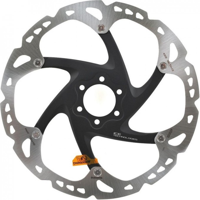 Тормозной диск SHIMANO XT, RT86, 203 мм, 6-болтов ISMRT86L2 Тормозной диск SHIMANO XT, RT86, 203 мм, 6-болтов ISMRT86L2
